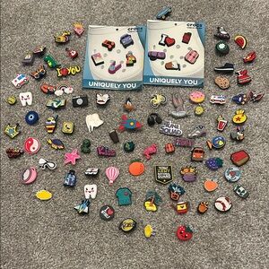 CROCS Kids Toy Charms Collection - Assorted Colorful Variety 80+ Jibbitz